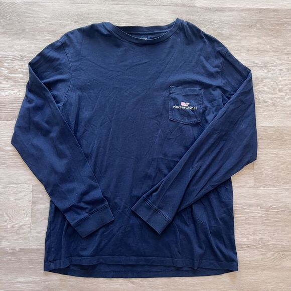 Vineyard Vines Long Sleeve Shirt Blue Men's-Size L - Picture 1 of 6
